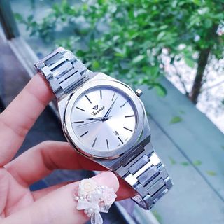 ĐỒNG HỒ COUPLE CHÍNH HÃNG FUNMEI F8035 DÂY THÉP BẠC FULLBOX TEM HÃNG