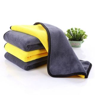 Khăn Lau Ôtô Cao Cấp 2 Mặt, 2 Lớp, Không Bám Bông, Thấm Hút Nước Siêu Nhanh