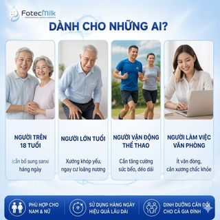 Sữa Canxi Nano Gold FotecPharm 900g Sữa Dinh Dưỡng Bổ Sung Canxi Cho Người Lớn Tuổi Ít Ngọt FotecMilk