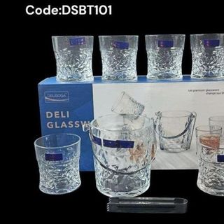 BÔ 6 LY WISHKY DELI KÈM XÔ ĐÁ 7 MÓN DSBT102-L7 (T6)