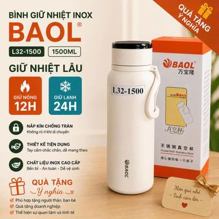 BÌNH GIỮ NHIỆT INOX 1500ML BAOL L32,L49 (T30)