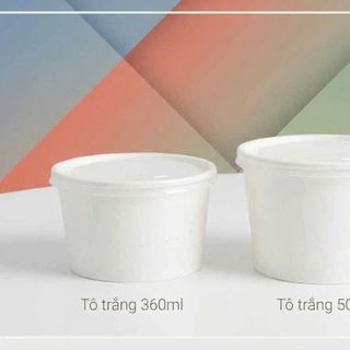 Tô giấy Trắng 500ml (Cháo dinh dưỡng, chè, súp)