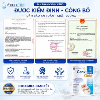 Sữa Canxi Nano Gold FotecPharm 900g Sữa Dinh Dưỡng Bổ Sung Canxi Cho Người Lớn Tuổi Ít Ngọt FotecMilk