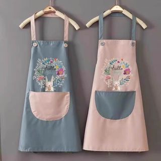 Tạp Dề Thỏ Có Túi Đựng Và Lau Tay,Làm Bếp,Pha Chế,Phục Vụ Dễ Thương,Chống Thấm Nước Tốt