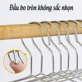 SET 10 MÓC TREO QUẦN ÁO INOX DÀY (T70)