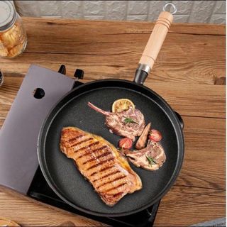 CHẢO GANG ĐÚC ĐÁY BẰNG 20CM (T30)