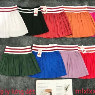 Váy xếp ly dù phối lưng dệt cao cấp chuyên đồ thể thao sỉ ib