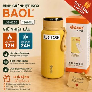 BÌNH GIỮ NHIỆT INOX 1280ML BAOL L32,L49 (T30)