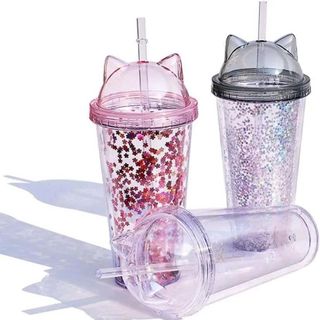 LY ĐỰNG NƯỚC 2 LỚP HÌNH TAI MÈO 450ml (T50)