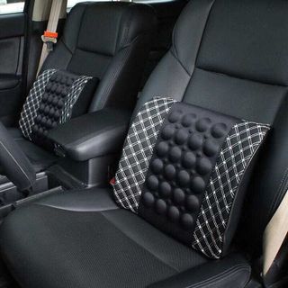 (BÁN SỈ) Gối Tựa Lưng, Đệm Lưng Massage Trên Xe Ô Tô , Xe Hơi - Ghế Văn Phòng Chống Đau Mỏi Lưng