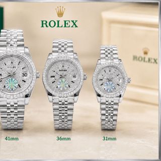 ĐỒNG HỒ NAM NỮ CAO CẤP RÔLXE FULL XOÀN MÁY CƠ TỤ ĐỘNG