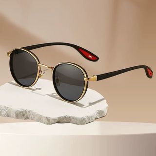 Kính Mát Tròn Vintage Gọng Kim Loại Cao Cấp TT23