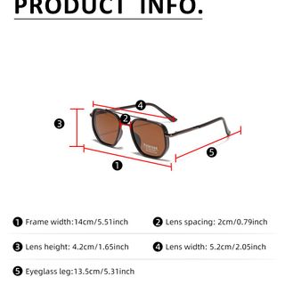 Kính Mát Polarized Nam Nữ Gọng Vuông Cao Cấp Chống Chói UV TT24