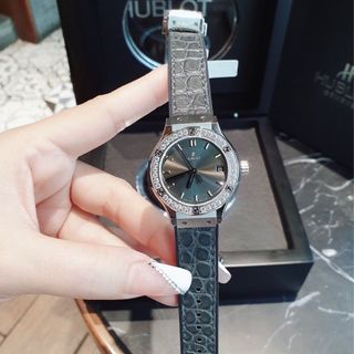 ĐỒNG HỒ NỮ CAO CẤP HUPOT SIZE MINI VIỀN HỘT BEZEL MÁY QUARZT