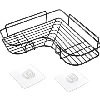 Kệ Góc Nhà Tắm Dán Tường , Kệ Để Đồ Nhà Tắm Chất Liệu Thép Không Gỉ - Tặng Kèm Miếng Dán