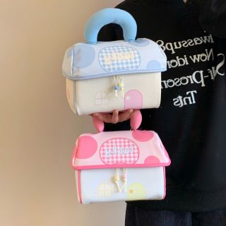 TÚI ĐỰNG MỸ PHẨM MAKEUP PASTEL LUCKY SIÊU XINH - WINNIE HOUSE