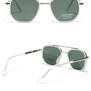Kính Mát Polarized Nam Nữ Gọng Vuông Cao Cấp Chống Chói UV TT24