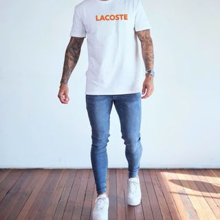 Áo thun nam. Chất thun cotton co giãn 4 chiều , Chất vải dày vừa mềm mịn. Logo cao thành in nổi 3D.