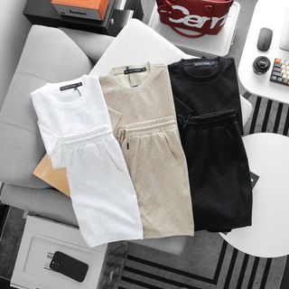 SET BỘ NAM.  Chất vải Cá sấu chập Cotton xuất Hàn.