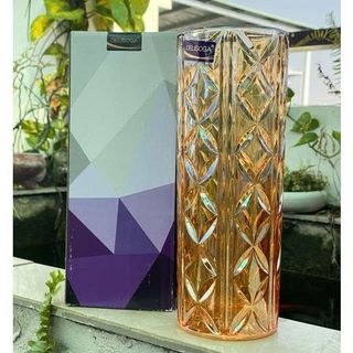 BÌNH CẮM HOA THUỶ TINH VÀNG 30cm DSHP130-300HA (T6)