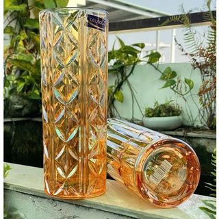 BÌNH CẮM HOA THUỶ TINH VÀNG 30cm DSHP130-300HA (T6)