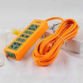 Ổ CẮM ĐIỆN 8 Ổ CẮM MÀU CAM (T65)