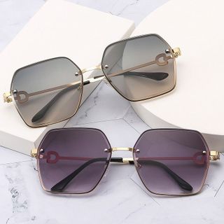 Kính Mắt Nữ Form Đa Giác Sang Trọng Phong Cách Luxury
