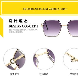 Kính Mắt Nữ Form Đa Giác Sang Trọng Phong Cách Luxury