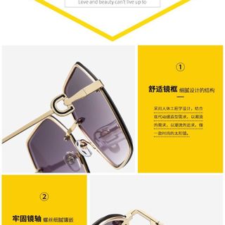 Kính Mắt Nữ Form Đa Giác Sang Trọng Phong Cách Luxury