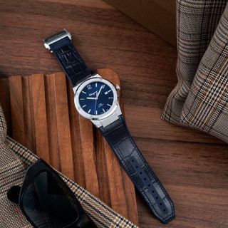 SĂN SALE KHỦNG ĐỒNG HỒ NAM SIÊU CẤP SALVATHORE XANH NAVY DÂY DA FULLBOX