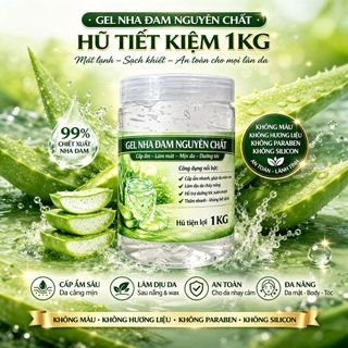 1 kí Gel Nha Đam không mùi không parapen cấp ẩm