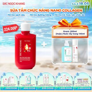 SỮA TẮM CHỨC NĂNG NANO COLLAGEN [500G] - SẮC NGỌC KHANG KÈM QUÀ TẶNG