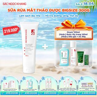 SỮA RỬA MẶT THẢO DƯỢC [300G] - SẮC NGỌC KHANG KÈM QUÀ TẶNG