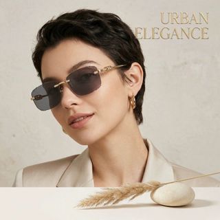 Kính Mắt Nữ Luxury Style Đính Logo Cao Cấp TT67
