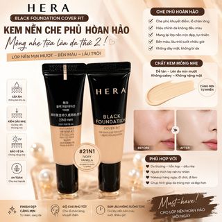 Kem nền Hera 10ml tone 21N1 da sáng tự nhiên, cực tôn da