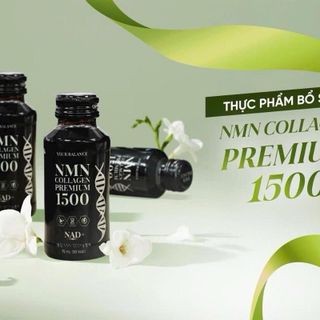 Nước uống NMN COLLAGEN PREMIUM 1500 Hàn Quốc hộp 10 lọ - Bổ sung NMN & Collagen cho da săn chắc & tinh thần minh mẫn - ChaámocTuBenTrong