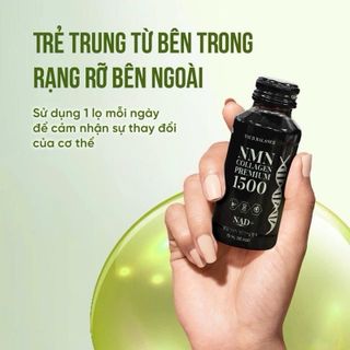 Nước uống NMN COLLAGEN PREMIUM 1500 Hàn Quốc hộp 10 lọ - Bổ sung NMN & Collagen cho da săn chắc & tinh thần minh mẫn - ChaámocTuBenTrong