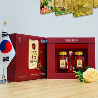 Cao Hồng sâm Đông trùng Hạ thảo 365 Hàn Quốc hộp 2 lọ x 500g
