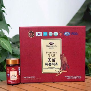 Cao Hồng sâm Đông trùng Hạ thảo 365 Hàn Quốc hộp 2 lọ x 500g