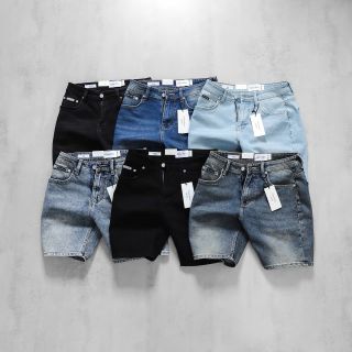 Short Jean nam slim fit, 6 màu theo hình từng mẩu , chuẩn form với ống quần. Form ngang gối.