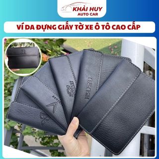 (BÁN SỈ) Ví Da Đựng Giấy Tờ Xe Ô Tô Cao Cấp – In Logo Hãng Xe – Sang Trọng – Đẳng Cấp Cho Chủ Xế KHAIHUYAUTO