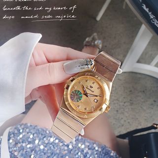 ĐỒNG HỒ COUPLE CHÍNH HÃNG FUNMEI FIV DÂY THÉP VÀNG VÀ DEMI FULLBOX
