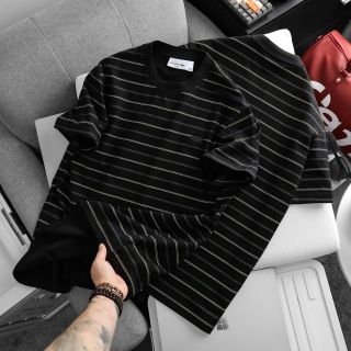 T shirt nam in Full kết hợp bo dệt.  Chất  Cotton 100% 4c.  Dày Mịn mát.