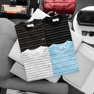 T shirt nam in Full kết hợp bo dệt.  Chất  Cotton 100% 4c.  Dày Mịn mát.