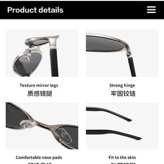 Kính Mắt Vintage Gọng Kim Loại Sang Trọng TT83