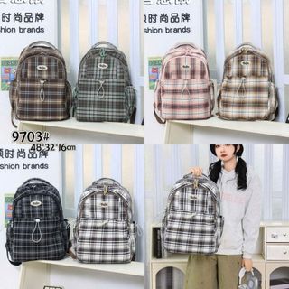 🎒 BALO A9703 – CARO HÀN QUỐC SIÊU XINH, ĐI HỌC ĐI CHƠI ĐỀU HỢP - WINNIE HOUSE