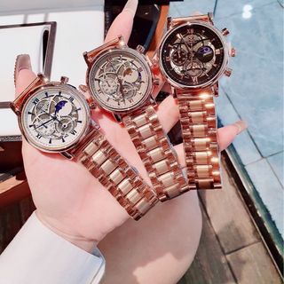 SĂN SALE  ĐỒNG HỒ NAM TRUNG CẤP PATEC DAY THÉP KÍNH ÁNH THỦY