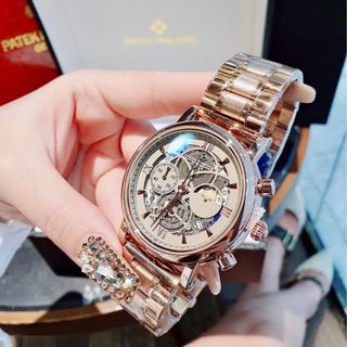 SĂN SALE  ĐỒNG HỒ NAM TRUNG CẤP PATEC DAY THÉP KÍNH ÁNH THỦY