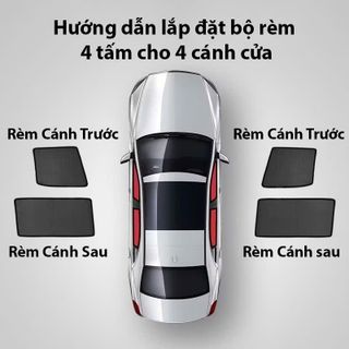 (BÁN SỈ) Rèm che nắng Vinfast VF5 , Rèm Che Nắng Hút Nam Châm Chuẩn Fom Theo Xe