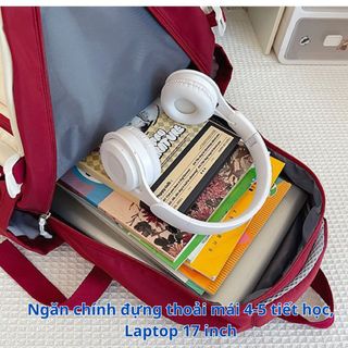Balo nam nữ SuLú BH Kids, chất liệu vải Oxford chống thấm nước,nhiều ngăn phân loại, đựng được laptop 17inch - CH137